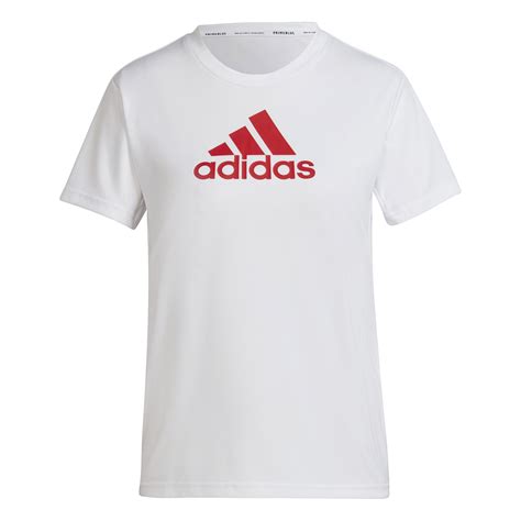 adidas t shirt damen weiß rot|Frauen.